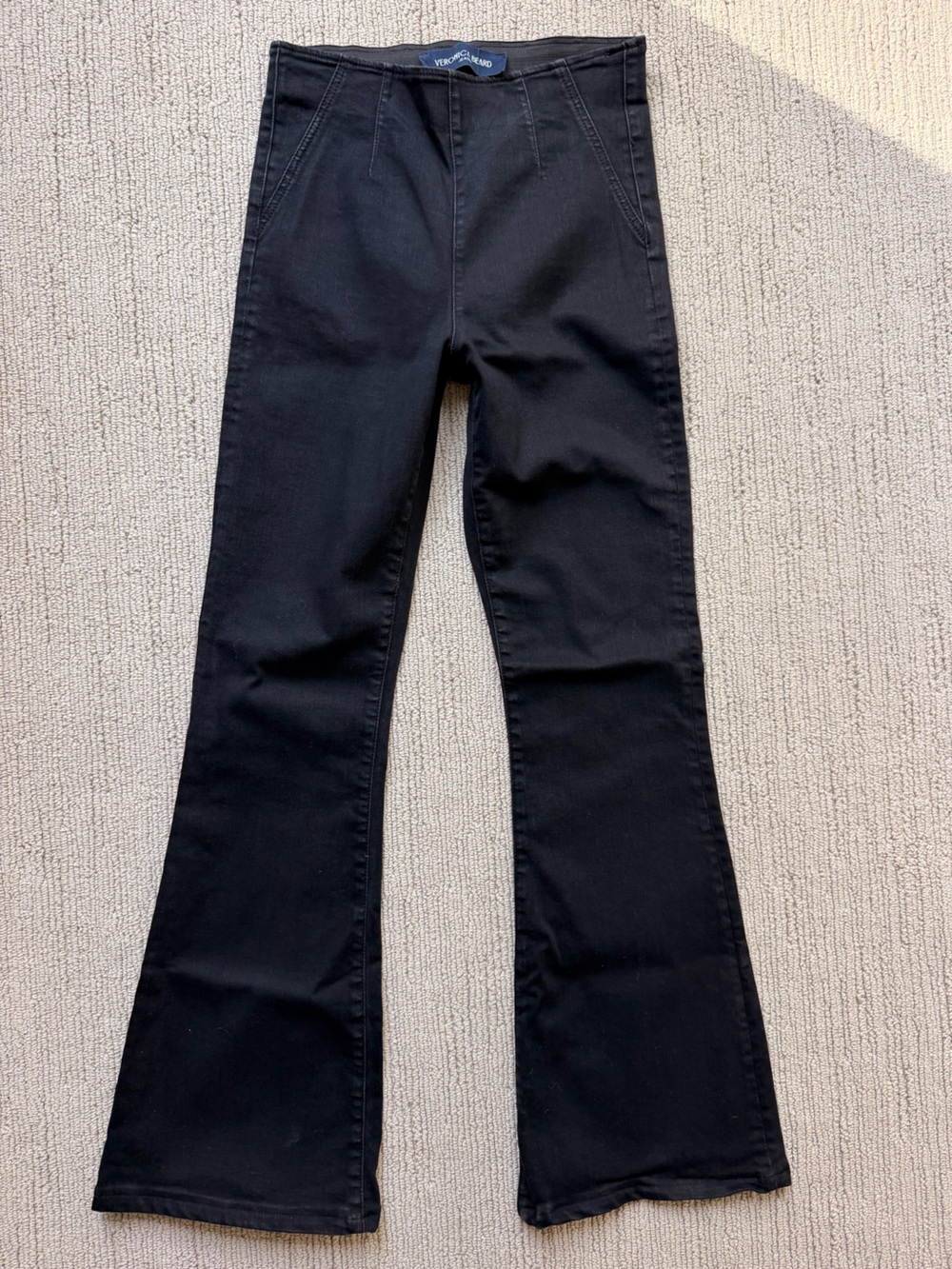 VERONICA BEARD Sold-Out Pull On Darted Front Stretch Denim Jeans Sz S $400!!